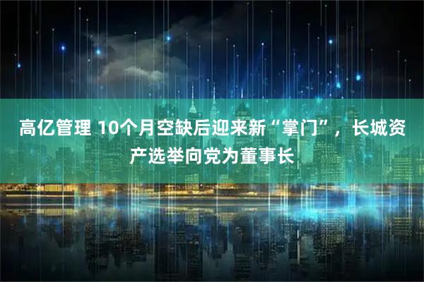 高亿管理 10个月空缺后迎来新“掌门”，长城资产选举向党为董事长