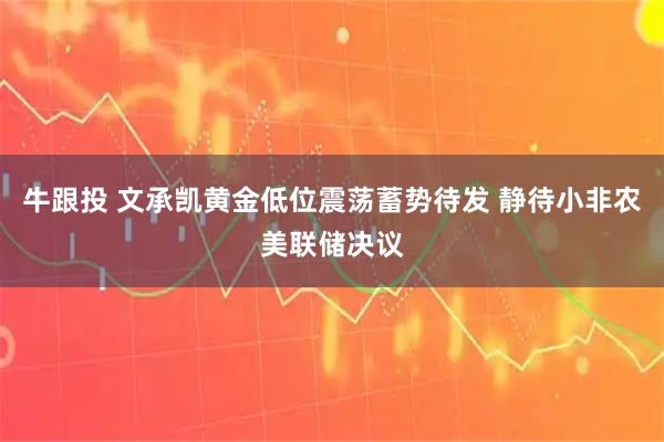 牛跟投 文承凯黄金低位震荡蓄势待发 静待小非农美联储决议