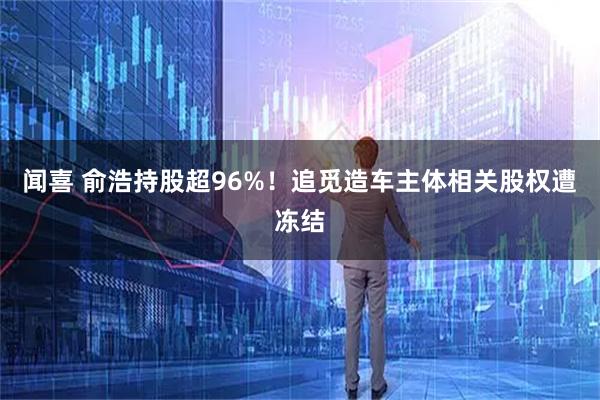 闻喜 俞浩持股超96%！追觅造车主体相关股权遭冻结
